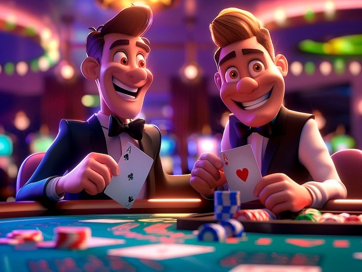 Studio produksi Live Casino janjiqq dengan kamera multi-angle